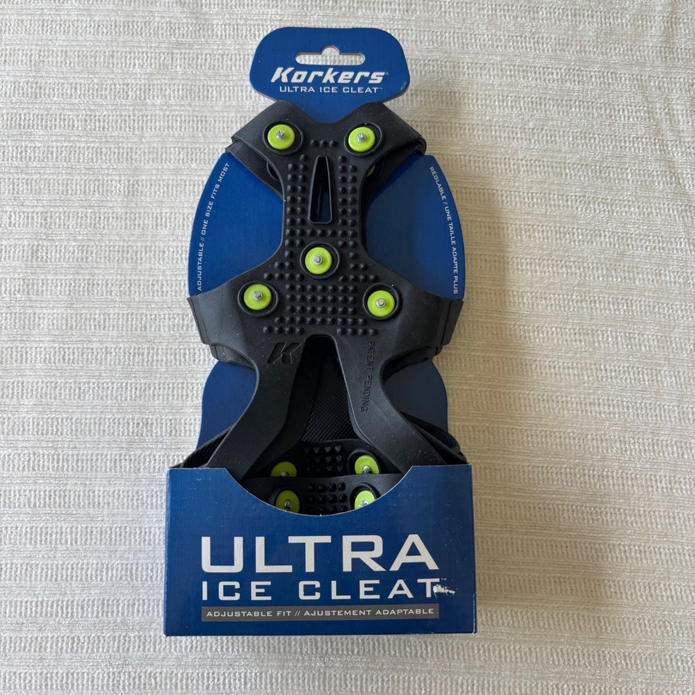 Korkers Ultra Ice Cleat Adjustable‎ Traction Snow Ice Steel Studs One Size